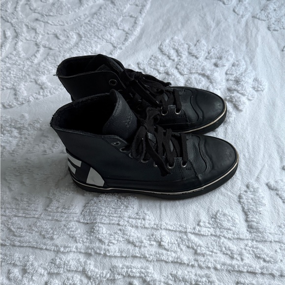 Sorel Cheyenne Metro Hi Top Waterproof Black & White Sneaker Boot Men’s Size 8 - Picture 11 of 16